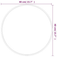 Miniatyr av produktbild för Väggspegel svart Ø 40 cm rund