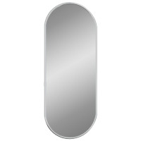 Produktbild för Väggspegel silver 50x20 cm oval