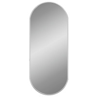 Miniatyr av produktbild för Väggspegel silver 60x25 cm oval