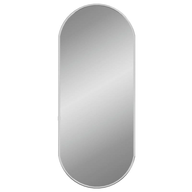 Produktbild för Väggspegel silver 60x25 cm oval