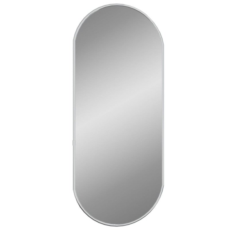 Produktbild för Väggspegel silver 60x25 cm oval