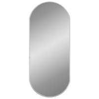 Produktbild för Väggspegel silver 70x30 cm oval