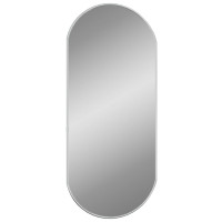 Produktbild för Väggspegel silver 70x30 cm oval