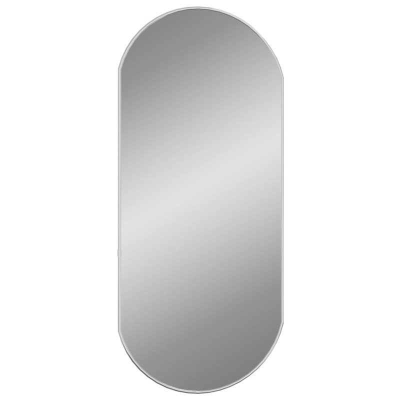 Produktbild för Väggspegel silver 80x35 cm oval