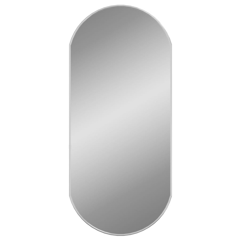 Produktbild för Väggspegel silver 90x40 cm oval