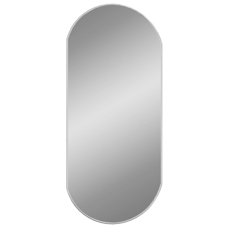 Produktbild för Väggspegel silver 90x40 cm oval