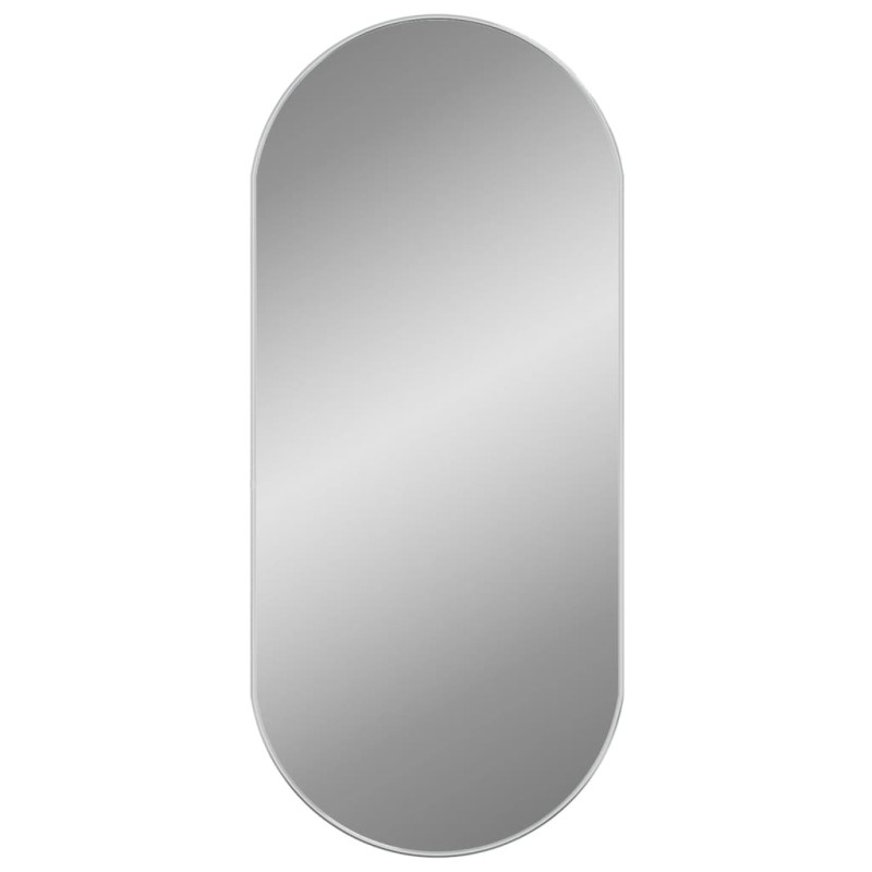 Produktbild för Väggspegel silver 100x45 cm oval