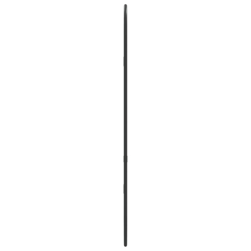Produktbild för Väggspegel svart 60x25 cm oval