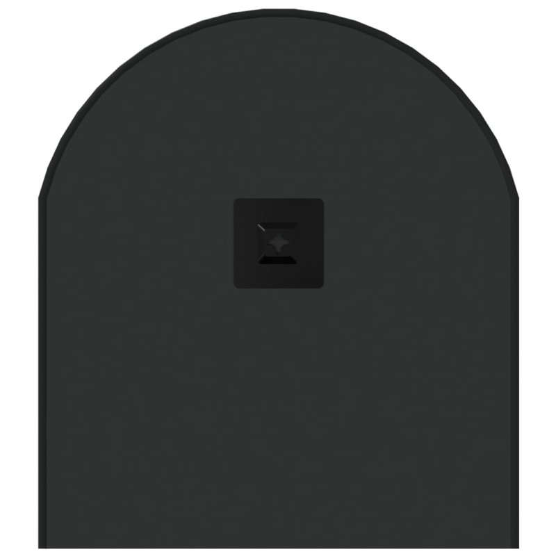 Produktbild för Väggspegel svart 80x35 cm oval