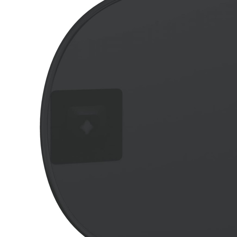 Produktbild för Väggspegel svart 30x25 cm