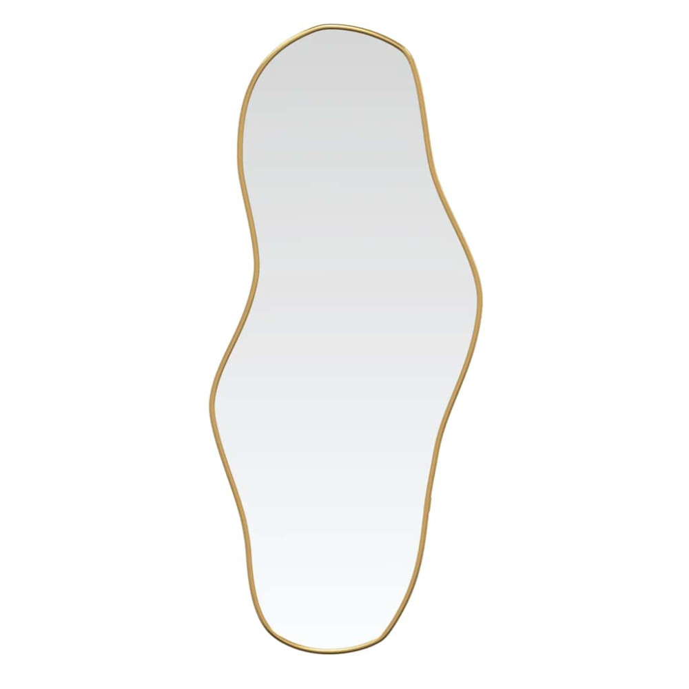 Produktbild för Väggspegel guld 90x40 cm
