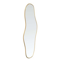Produktbild för Väggspegel guld 90x40 cm