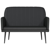 Produktbild för Bänk svart 107x80x81 cm konstläder