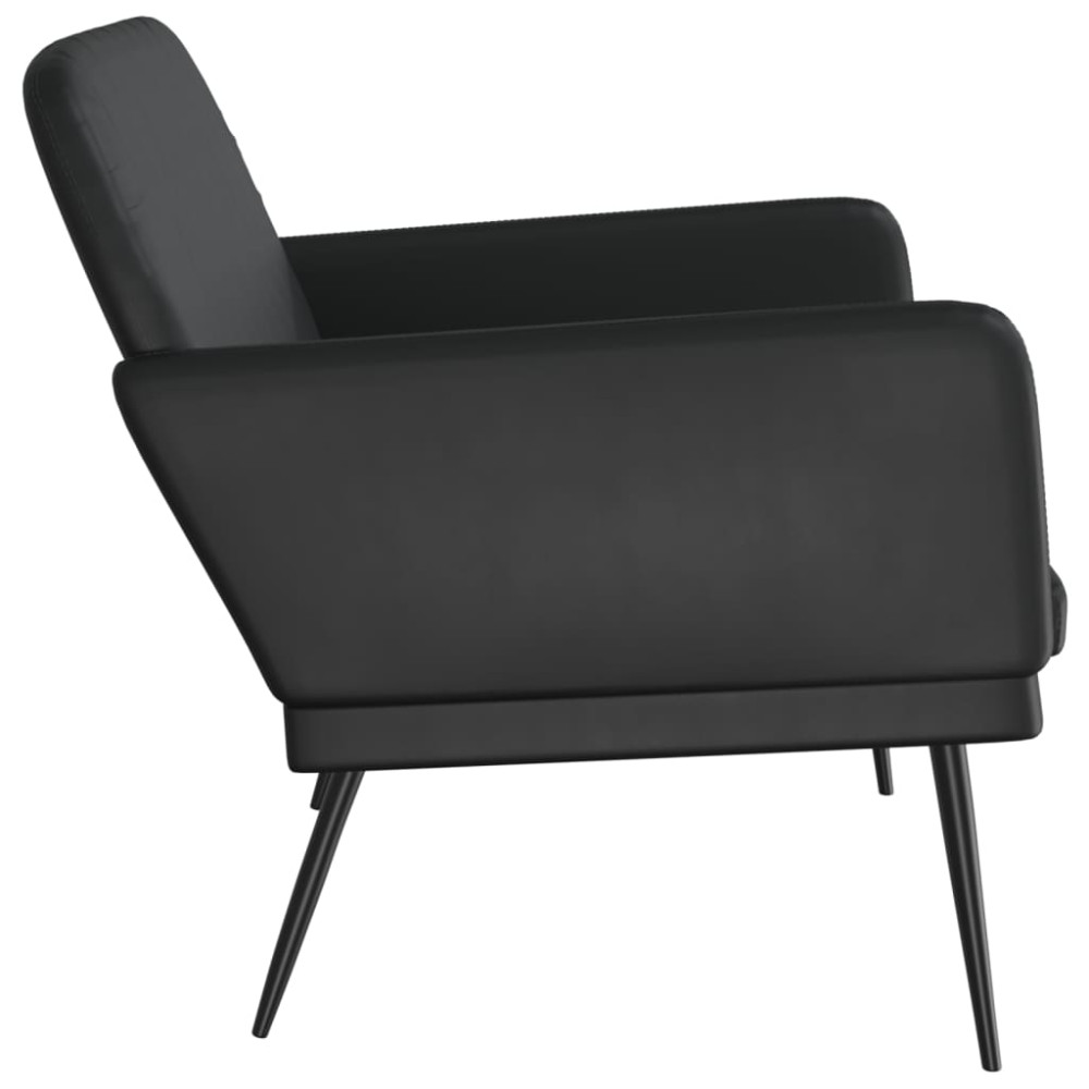 Produktbild för Bänk svart 107x80x81 cm konstläder