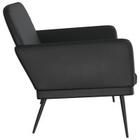 Produktbild för Bänk svart 107x80x81 cm konstläder