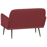 Produktbild för Bänk vinröd 107x80x81 cm konstläder