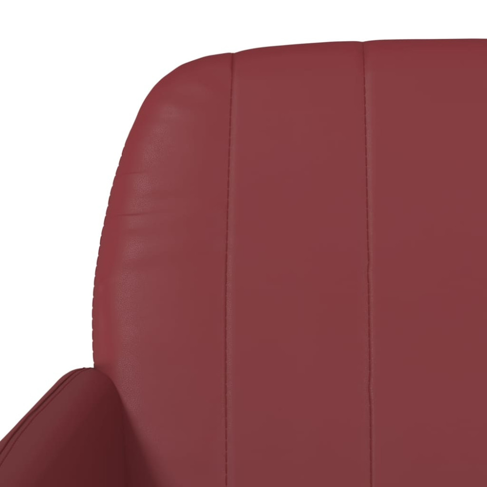 Produktbild för Bänk vinröd 107x80x81 cm konstläder
