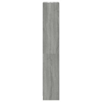 Produktbild för Bokhylla 4 hyllor grå sonoma 40x24x143 cm konstruerat trä