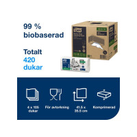 Produktbild för Rengöringsduk TORK W4 Kraftig Bio 105/fp