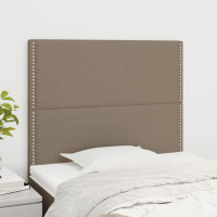 Produktbild för Huvudgavlar 2 st taupe 80x5x78/88 cm tyg