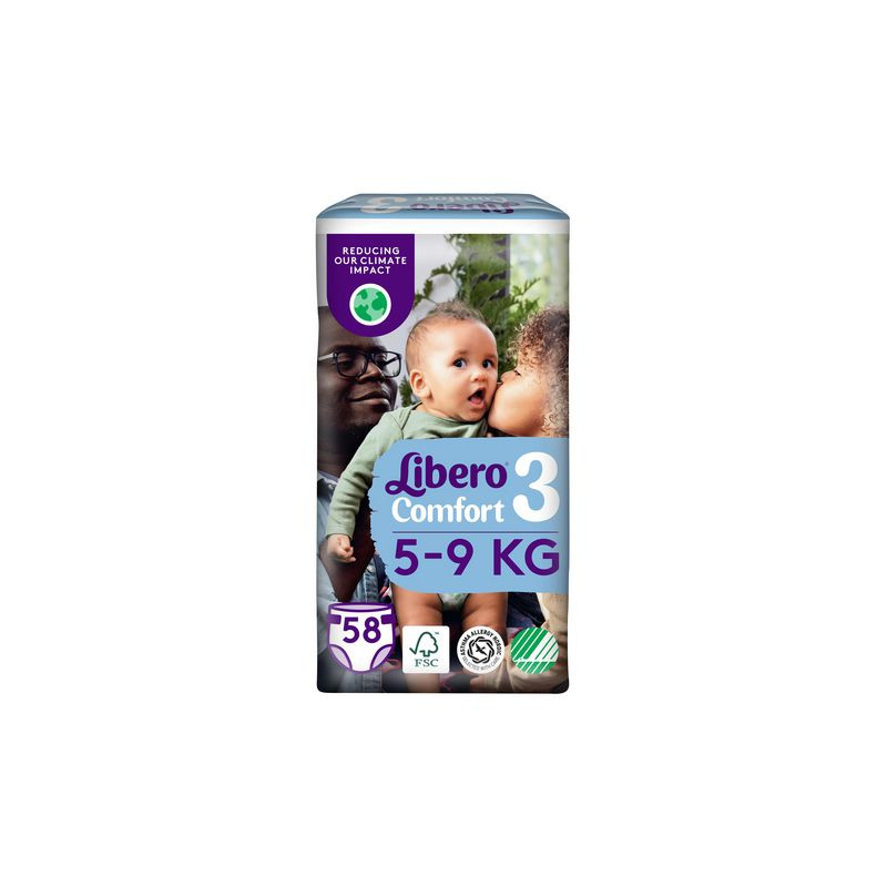 Produktbild för Blöja LIBERO Comfort S3 5-9kg 58/fp