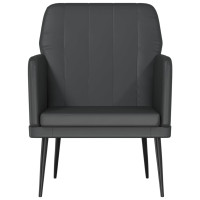 Produktbild för Fåtölj svart 61x78x80 cm konstläder