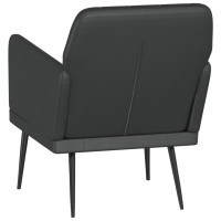 Produktbild för Fåtölj svart 61x78x80 cm konstläder