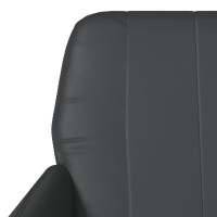 Produktbild för Fåtölj svart 61x78x80 cm konstläder