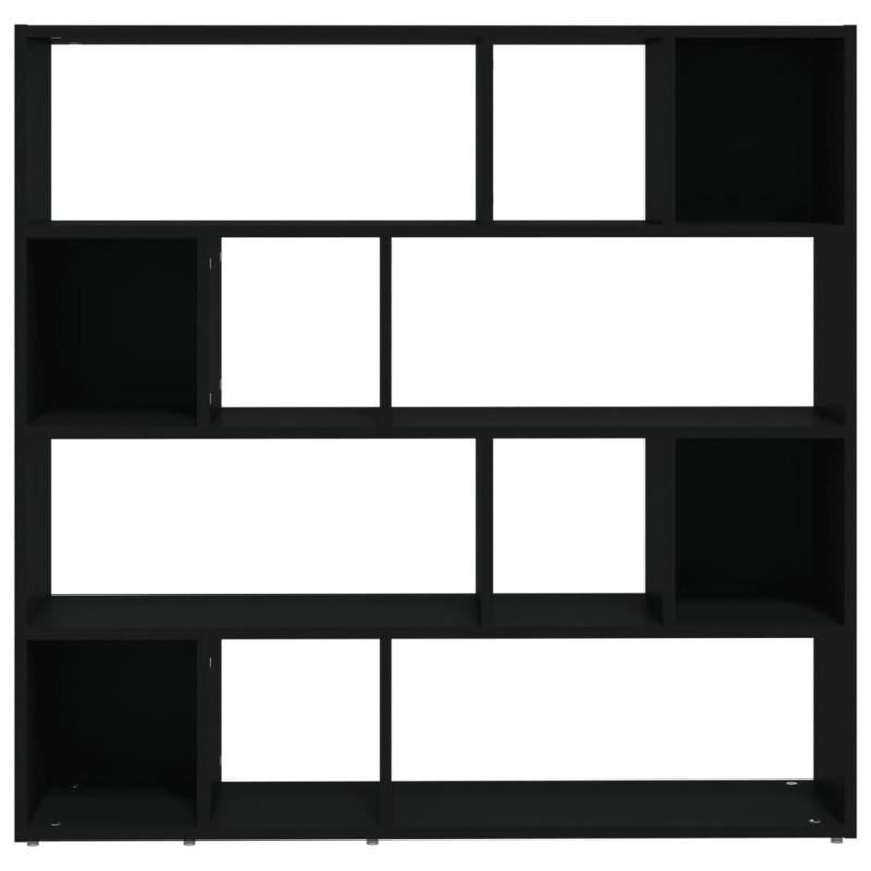 Produktbild för Bokhylla/rumsavdelare svart 105x24x102 cm