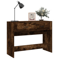 Produktbild för Avlastningsbord rökfärgad ek 100x39x75 cm konstruerat trä
