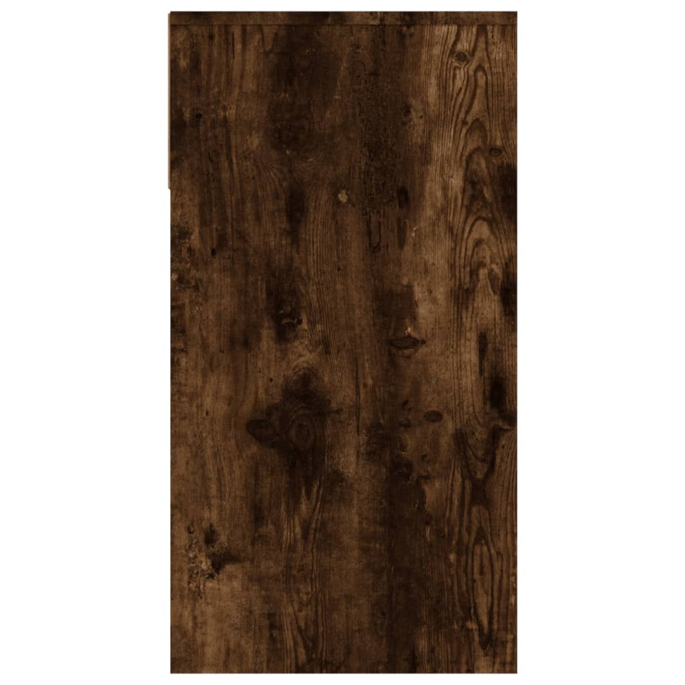 Produktbild för Avlastningsbord rökfärgad ek 100x39x75 cm konstruerat trä