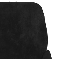 Miniatyr av produktbild för Bänk svart 108x79x79 cm sammet