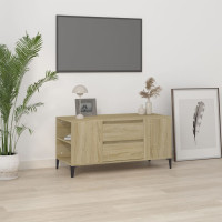 Produktbild för Tv-bänk sonoma-ek 102x44,5x50 cm konstruerat trä