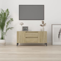 Produktbild för Tv-bänk sonoma-ek 102x44,5x50 cm konstruerat trä