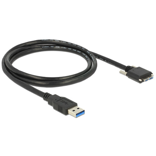 DeLOCK DeLOCK 1m USB 3.0 USB-kablar USB 3.2 Gen 1 (3.1 Gen 1) USB A Micro-USB B Svart