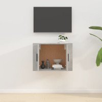 Miniatyr av produktbild för Väggmonterat tv-bänk betonggrå 57x34,5x40 cm