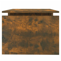 Produktbild för Soffbord rökfärgad ek 68x50x38 cm konstruerat trä