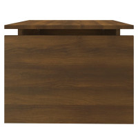 Produktbild för Soffbord brun ek 68x50x38 cm konstruerat trä