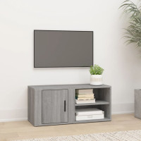 Miniatyr av produktbild för TV-skåp grå sonoma 80x31,5x36 cm konstruerat trä