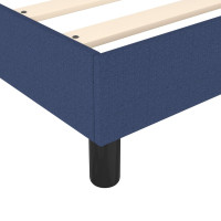 Produktbild för Ramsäng med madrass blå 160x200 cm tyg