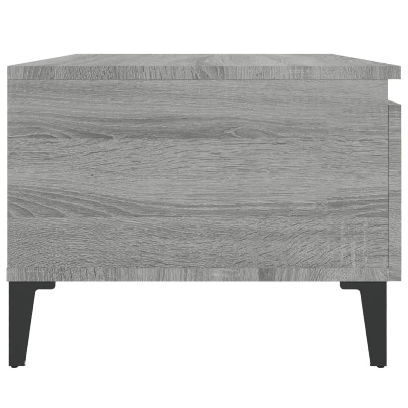 Produktbild för Sidobord grå sonoma 50x46x35 cm konstruerat trä