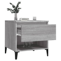Produktbild för Sidobord grå sonoma 50x46x50 cm konstruerat trä