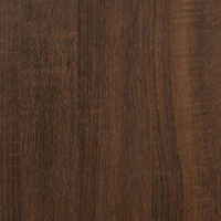 Produktbild för Sidobord brun ek 50x46x50 cm konstruerat trä