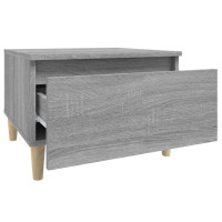 Produktbild för Sidobord 2 st grå sonoma 50x46x35 cm konstruerat trä
