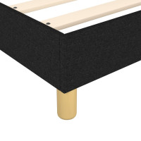 Produktbild för Ramsäng med madrass svart 160x200 cm tyg
