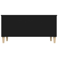 Produktbild för Soffbord svart 90x44,5x45 cm konstruerat trä