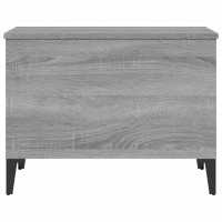 Produktbild för Soffbord grå sonoma 60x44,5x45 cm konstruerat trä