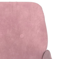 Miniatyr av produktbild för Bänk rosa 108x79x79 cm sammet