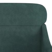 Produktbild för Fåtölj mörkgrön 63x76x80 cm sammet