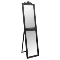 Produktbild för Fristående spegel svart 45x180 cm